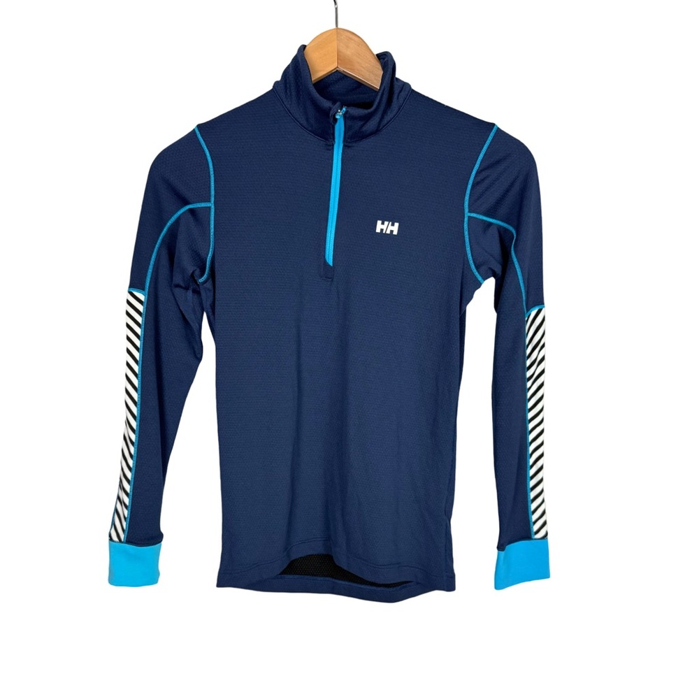 Helly Hansen Blue Long Sleeve 1/4 Zip Midlayer Women’s Fleece Shirt Baselayer